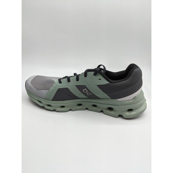 On Men's Cloudrunner Sneakers, Alloy | Moss, 10 Medium US - Picture 5 of 12